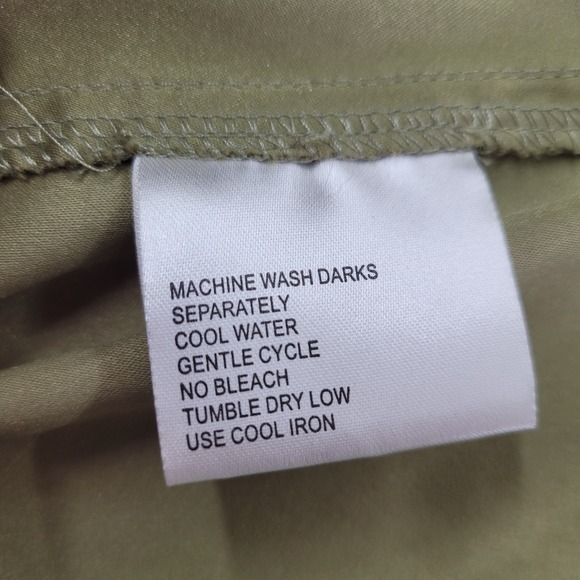 Jamie Sadock Golf Bermuda Shorts Womens 14 Khaki Black Accents - Picture 8 of 13